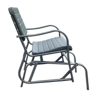 Outsunny Bancuta Balansoar de Gradina din Metal si Plastic Gri(m-6)