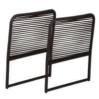Outsunny Set de 2 Brate de Schimb in PE Rattan Maro 63x60x6cm(m-1)