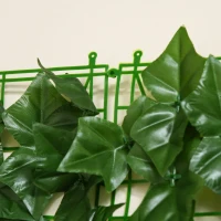 Outsunny Rulou Artificial de Gard Viu din PE, Anti-UV, 300x100 cm, Frunze Verde inchis(m-9)
