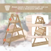 Outsunny magazie din lemn, pentru scule, 77.5x54.2x179.5cm(m-5)