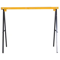 Durhan Set 2 Sevaleti pentru Munca Pliabil din Otel Capacitate 250kg(m-7)