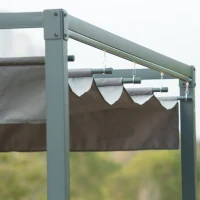 Outsunny Foisor Pergola 298×213×222 cm – Pergola cu Panza Glisanta pentru Exterior(m-10)