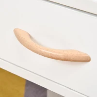 HOMCOM Masuta de sufragerie moderna, cu usa si sertar Sufragerie si Birou Alba(m-8)