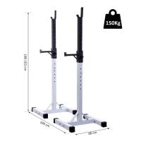 HomCom Suport haltere pentru ridicare greutăți - Max 200kg(m-3)