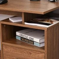 HOMCOM Birou Modern din Lemn cu Sertare pentru Birou si Camera de Studiu(m-7)