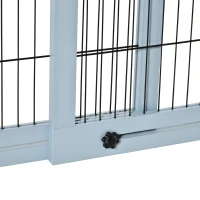 Pawhut Bariera Extensibila Caini – Lemn & Otel pentru Interior(m-8)