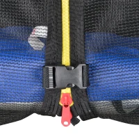 HOMCOM trambulina pentru copii si adulti, Φ426cm, albastru(m-8)