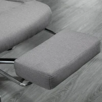 Vinsetto Scaun de Birou cu suport pentru picioare si Spatar Rabatabil 135° Gri(m-9)