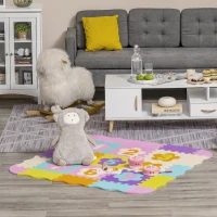 HOMCOM covor tip puzzle, 2 in 1, cu 25 piese, acopera 120 cm(m-1)