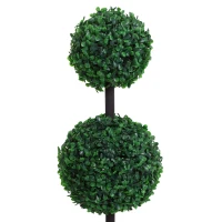 Outsunny Planta Artificiala Cimisir Doua Sfere de Extern si Intern cu Vas Ф23 x 67cm(m-9)