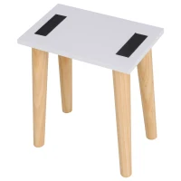 HOMCOM Set de toaleta cu usa glisanta 2 sertare compartimente de depozitare scaun tapitat(m-9)