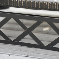 Outsunny Brazier de Gradina cu Capac pentru Arestarea Scanteilor si Grila pentru Gratar(m-10)
