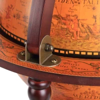 HOMCOM minibar vintage, glob pamantesc, Ф44x87cm(m-10)