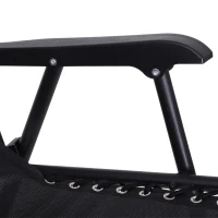 Outsunny, scaun de tip balansoar, 105x64x125cm, negru(m-7)