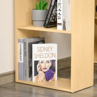 HOMCOM Birou modern cu Librarie din Lemn 120x55x120cm(m-9)