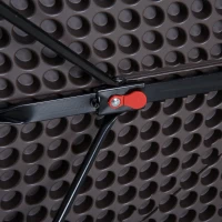 Outsunny Masa Camping Pliabila Portabila cu Inaltimea Reglabila Efect Lemn 122x61x53 / 71,5cm(m-11)