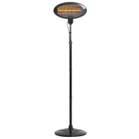 Outsunny Lampa Sistem de Incalzire pentru Extern 2000W Negru 180-210cm(m-5)