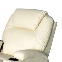 HomCom fotoliu balansoar pentru masaj, 84x92x109cm, crem(m-9)