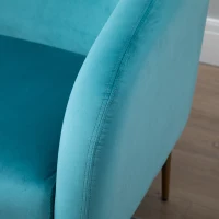 HOMCOM Canapea 2 Locuri cu Spatar si Cotiere, Mobilier Sufragerie si Birou(m-9)