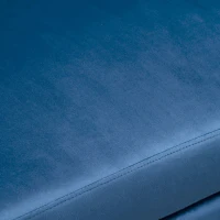 Homcom Canapea Colt Extensibila – 3 Locuri Catifea cu sezlong Depozitare(m-7)