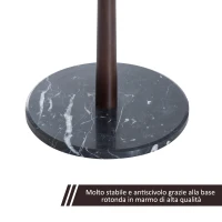 Homcom Cuier Pom cu Frunze 185cm,Negru(m-8)