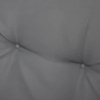 Outsunny Set 2 Bucati Perne pentru Scaune de Gradina cu Spatar Inalt Gri Inchis(m-9)