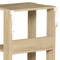 HOMCOM biblioteca din lemn cu 3 rafturi, 40x29.2x87.9cm(m-9)