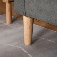 Homcom Canapea 3 Locuri – tesatura Gri cu Compartiment Depozitare(m-10)