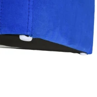 HOMCOM 2 în 1 Fotoliu pentru copii captusit cu buzunar pliabil pentru odihna albastru(m-8)