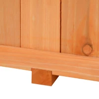 Outsunny Ghiveci pentru Extern din Lemn cu Spatar pentru Plante Cataratoare(m-12)