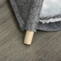 PawHut cort teepee pentru animale, 58x58x80cm gri(m-8)