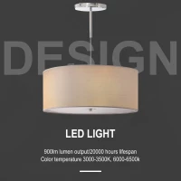 HOMCOM Lustra moderna cu LED-uri reglabile, Plafoniera suspendata, Candelabru de culoare neutra, 59x59x44cm(m-5)