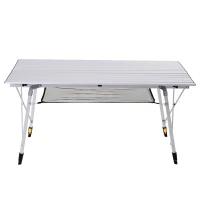 Outsunny Masa de Picnic Pliabila din Aluminiu cu Custodie 120 x 70cm(m-3)