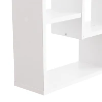 HOMCOM biblioteca cu rafturi, pentru perete 85x47.5x14.5cm(m-9)