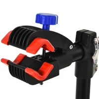 Homcom Suport de intretinere pentru biciclete Clema 360 ° si tava pentru instrumente Negru(m-9)