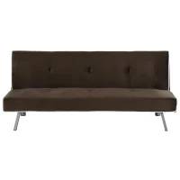 HOMCOM Canapea extensibila Rabatabila cu Structura din Lemn Maro 170 x 76 x 72,5cm(m-7)