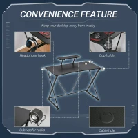 HOMCOM birou gaming pentru computer, 106x60x93.5 cm(m-4)
