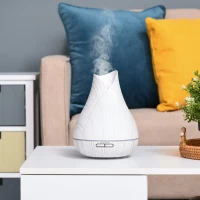 HOMCOM Difuzor de arome cu uleiuri esentiale pentru ambianta cu temporizator culoare alb(m-11)