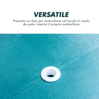 Outsunny Masa pentru Picnic cu 4 Scaune Pliabile tip Valiza in Aluminiu, Verde, 84.5x39x10cm(m-6)