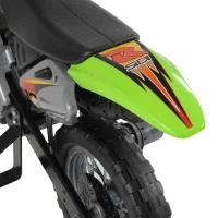 Homcom Moto Cross Electric – Copii, Verde cu Roti Ajutatoare(m-9)