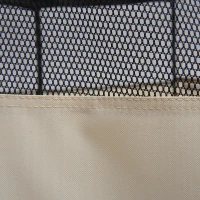 PawHut Box per Animali Cani Gatti recinzione per Cuccioli pieghevole, bianco-nero, 125x48x58cm(m-8)
