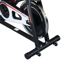 Homcom Cyclette Allenamento Aerobico da Casa Professionale in Acciaio, Nero(m-9)