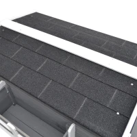 PawHut cusca inaltata cu balcon si acoperis, 83x66.5x74.7 cm(m-9)