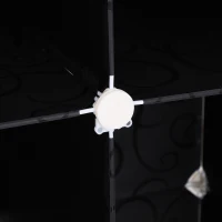 Homcom Dulap Modular 12 Cuburi DIY – Alb & Negru 111×47×145 cm(m-8)