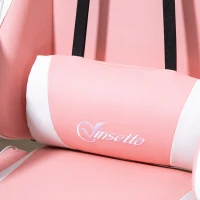 Vinsetto Scaun Gaming Ergonomic cu Tetiera Inaltime Reglabila Rabatabil(m-8)