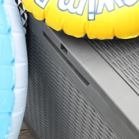 Outsunny Cufar de Gradina Efect Ratan 380L cu Asezare pentru 2 Persoane(m-8)