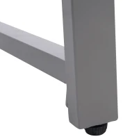 Outsunny masuta exterior, blat sticla, 50x50x50cm, gri(m-8)