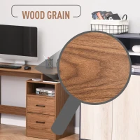 HOMCOM Birou Modern din Lemn cu Sertare pentru Birou si Camera de Studiu(m-6)