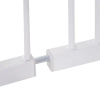 PawHut Ușă de Siguranță Extensibilă pentru Câini cu Montaj prin Presiune, 76x76 cm, Alb(m-9)