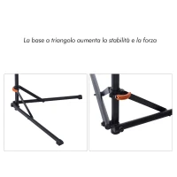 HomCom Suport reparație biciclete, din Fier și PP, 85x59x100-159cm(m-7)